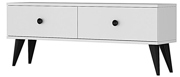 Mona TV-állvány, fehér, 120 cm