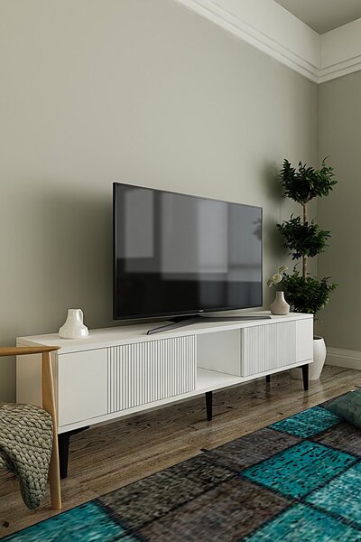 Corsa TV-állvány, fehér, 150 cm