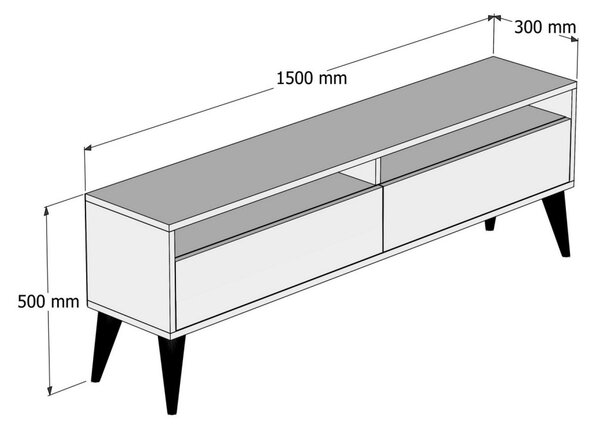 Best TV-állvány, krém, 150 cm – TR845HCT5509