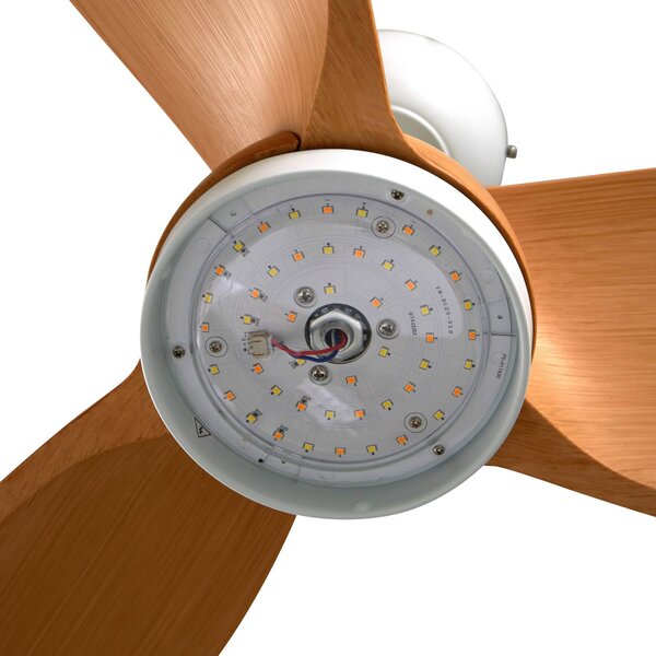 Lindby LED mennyezeti ventilátor Enon, fehér/faszínű, DC, csendes, dimmelhető, Fehér / opál, Nappali / Étkező, fém, Modern