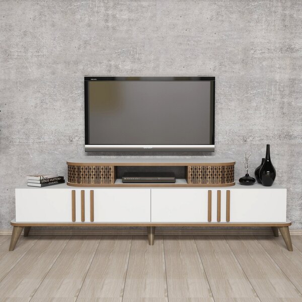 Eylul TV-állvány, fehér, 168 cm