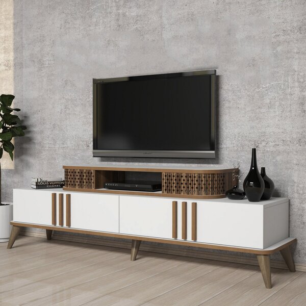Eylul TV-állvány, fehér, 168 cm