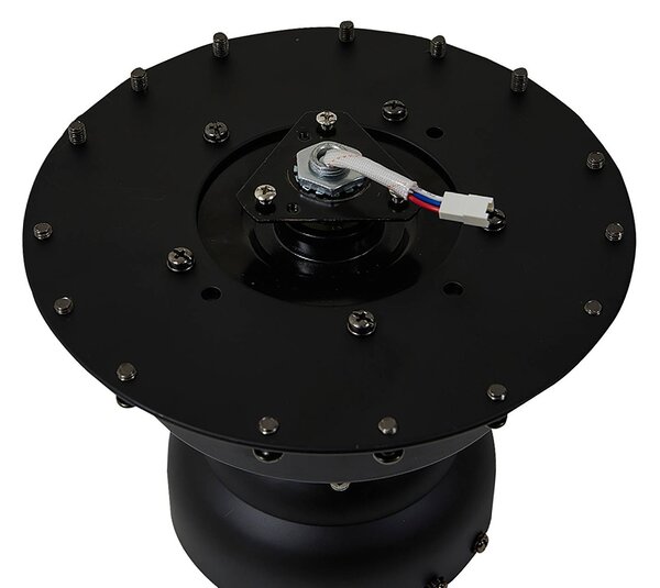 Lucande Omendo LED mennyezeti ventilátor, fekete, DC, csendes, CCT, dimmelhető, Fekete, Nappali / Étkező, fém, Modern