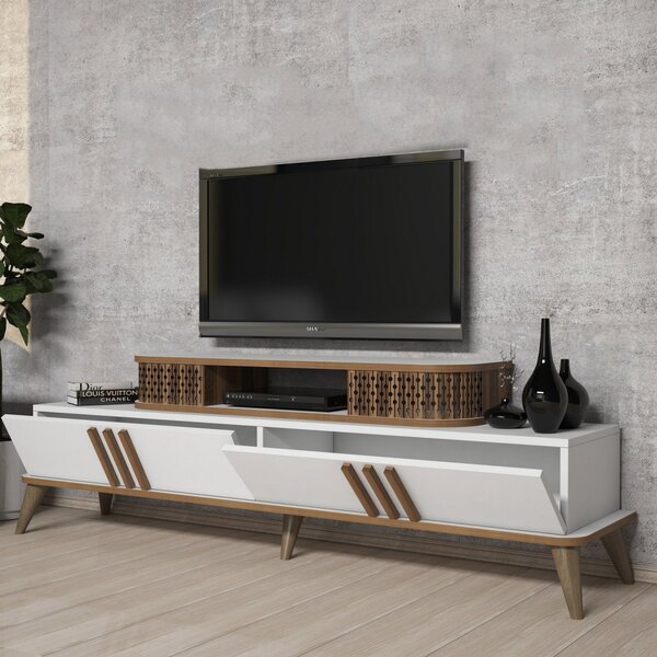Eylul TV-állvány, fehér, 168 cm