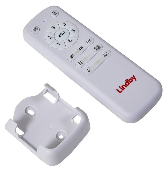 Lindby Aulo mennyezeti ventilátor, fehér, DC, csendes, Ø 123 cm, Fehér / opál, Nappali / Étkező, fém, Modern