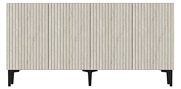 Zeynep komód, fehér-travertin, 150 cm