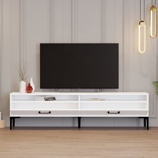 Istanbul TV-állvány, fehér, 180 cm – TR845HCT5521