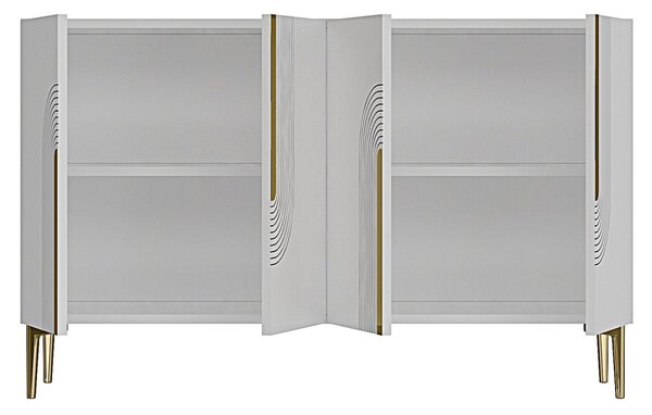 Meyra komód, fehér-arany, 120 cm – TR555CHM1352