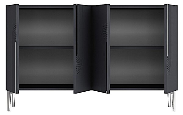 Meyra komód, antracit-ezüst, 120 cm – TR555CHM1354
