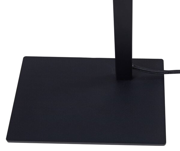 Lucande asztali lámpa Lysias, fekete, fém, magasság 55cm, Fekete, Nappali / Étkező, fém, Modern