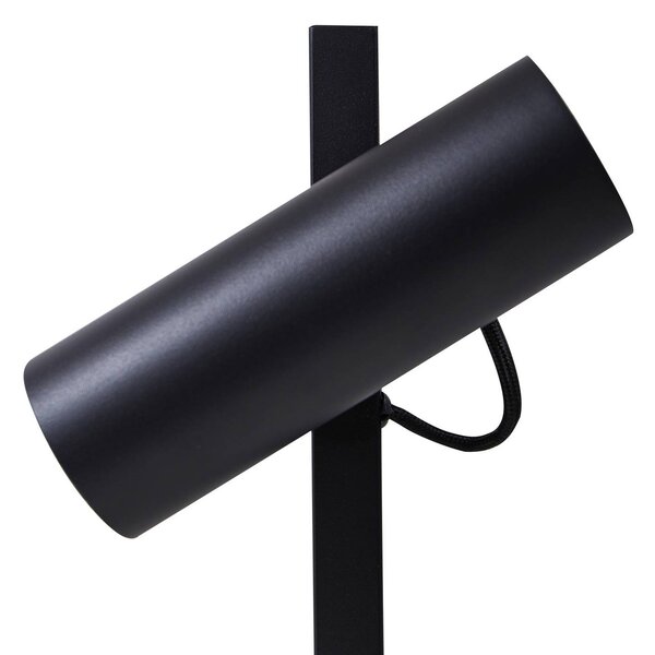 Lucande asztali lámpa Lysias, fekete, fém, magasság 55cm, Fekete, Nappali / Étkező, fém, Modern