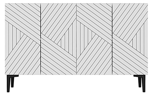 Ferro komód, fehér, 120 cm