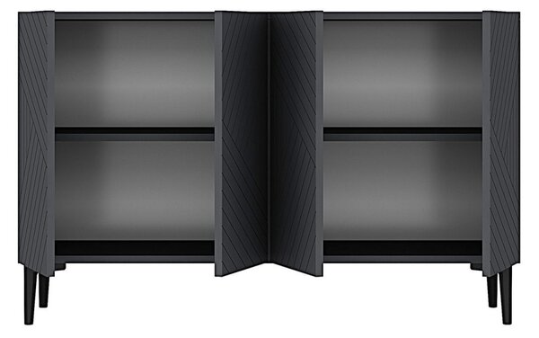 Ferro komód, antracit, 120 cm