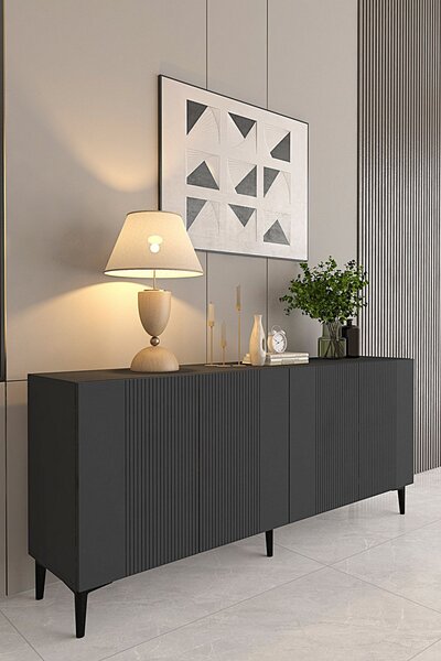 Corsa komód, antracit, 150 cm