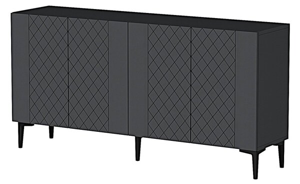 Resso komód, antracit, 150 cm