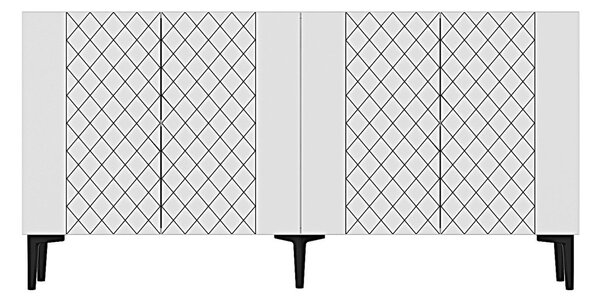 Resso komód, fehér, 150 cm