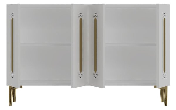 Rany komód, fehér-arany, 120 cm – TR555CHM1370