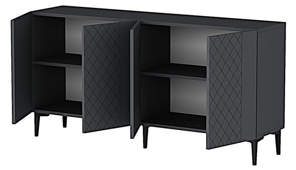 Resso komód, antracit, 150 cm