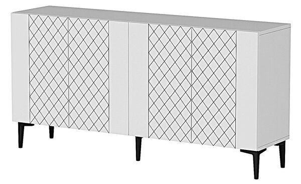 Resso komód, fehér, 150 cm