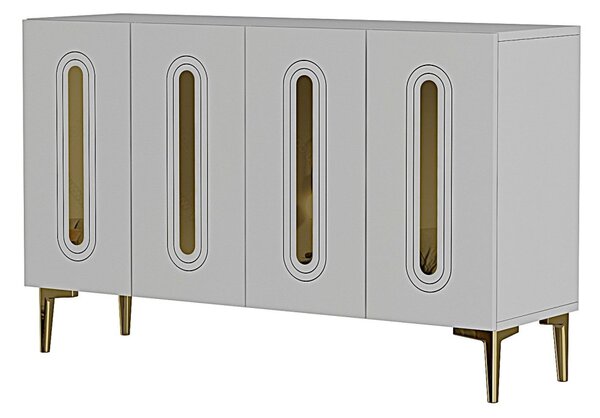 Rany komód, fehér-arany, 120 cm – TR555CHM1370