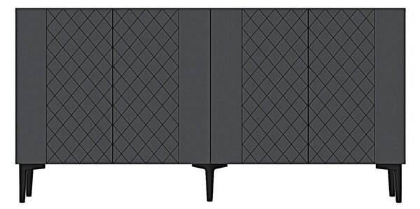 Resso komód, antracit, 150 cm