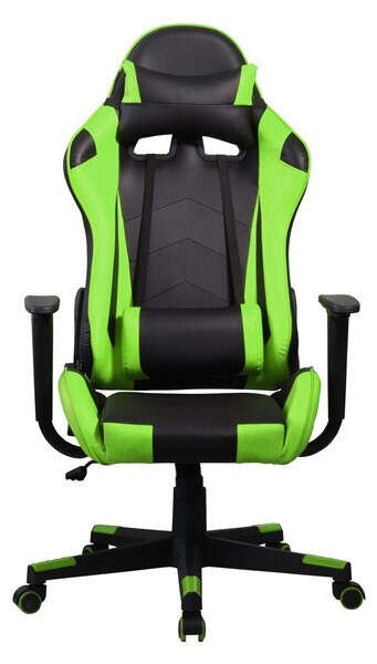 Iris GCH201BE fekete / zöld gamer szék