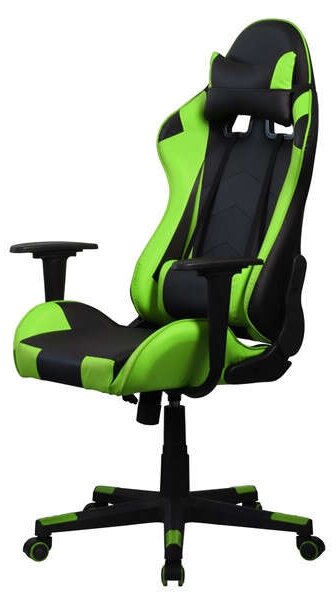 Iris GCH201BE fekete / zöld gamer szék
