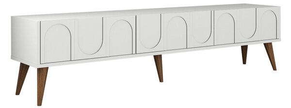 Lyon TV-állvány, fehér-dió, 180 cm – TR845HCT5595
