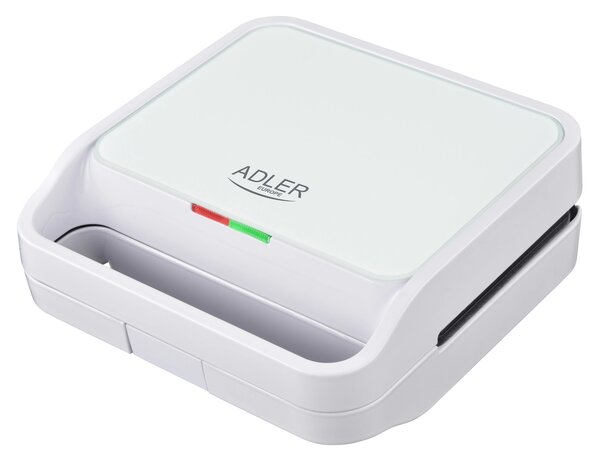 Adler AD 3070W 2in1 Melegszendvics sütő 850 Watt - Fehér