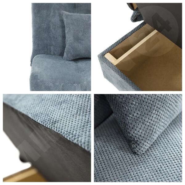 Kanapé Magnus (Magic Velvet 2202 + Magic Velvet 2202 + Magic Velvet 2250)