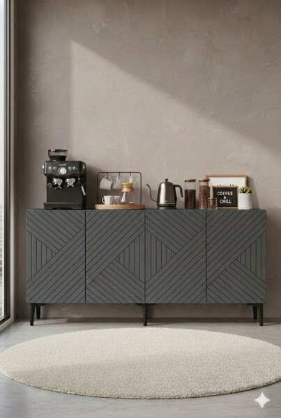 Ferro komód, antracit, 150 cm