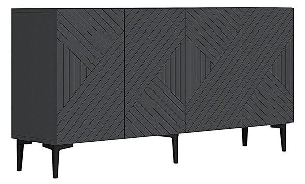 Ferro komód, antracit, 150 cm