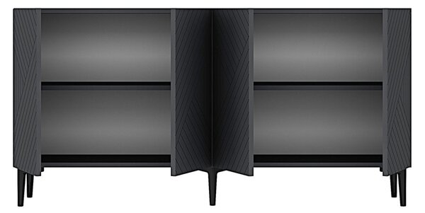 Ferro komód, antracit, 150 cm