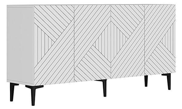 Ferro komód, fehér, 150 cm