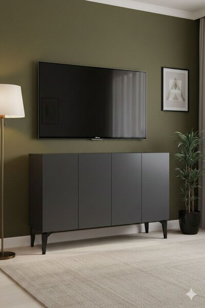 Lipa komód, antracit, 120 cm