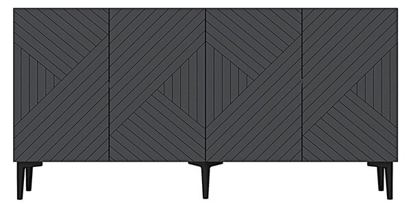 Ferro komód, antracit, 150 cm