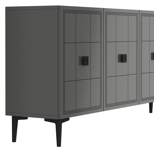 Yuka komód, antracit, 120 cm – TR555CHM1408