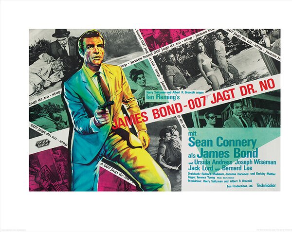 James Bond - Dr. No - Montage Festmény reprodukció, (60 x 80 cm)