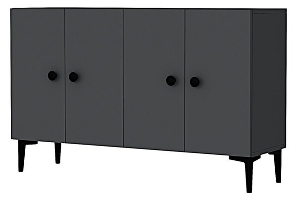 Pella komód, antracit, 120 cm