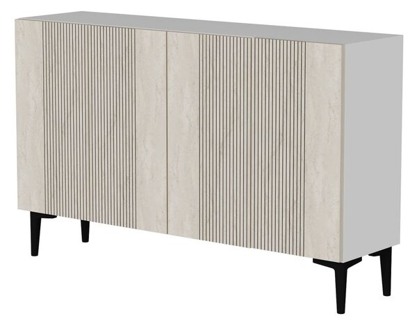 Corsa komód, fehér-travertin, 120 cm – TR555CHM1412