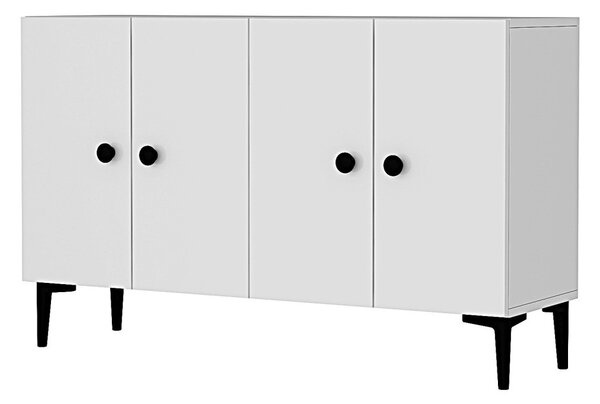 Pella komód, fehér, 120 cm