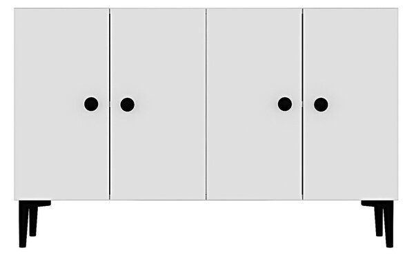 Pella komód, fehér, 120 cm