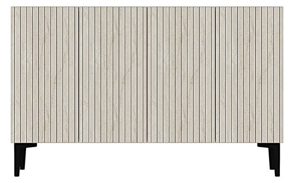 Zeynep komód, fehér-travertin, 120 cm – TR555CHM1418