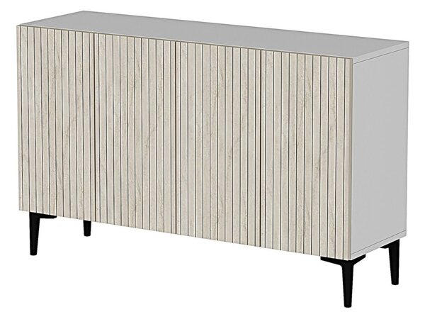 Zeynep komód, fehér-travertin, 120 cm – TR555CHM1418