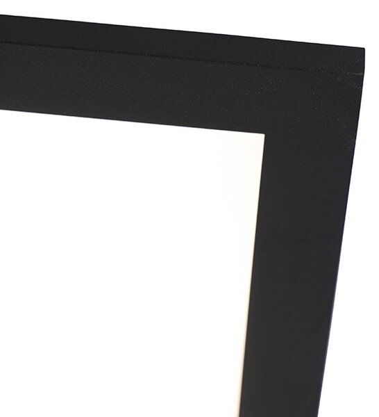 Mennyezeti lámpa fekete 80 cm beépített LED-del és távirányítóval - Live