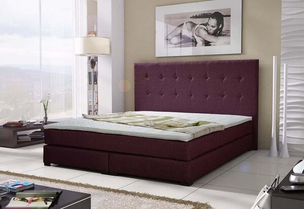 CRISTAL luxus ágy ágy + matrac + ágyrács, 180x200 cm, sawana 70