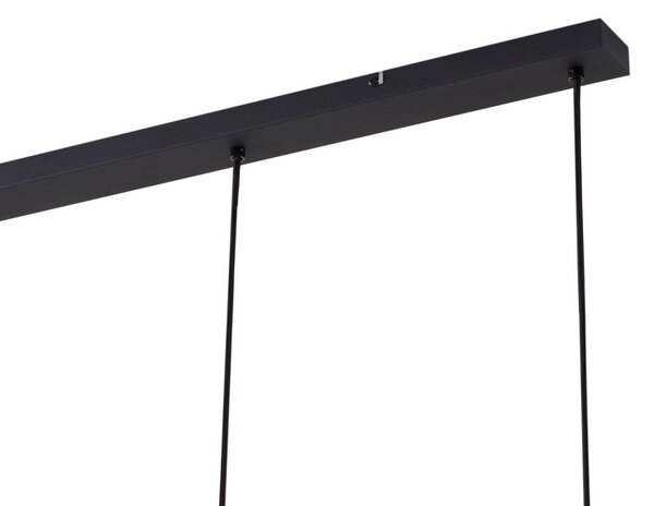 Lindby függőlámpa Hildur, 4 lámpás, 115 cm, füstszürke, üveg, dimmelhető, Alu / szürke / cink, Nappali / Étkező, Üveg