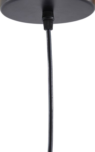 Lucande lógó világítás Rasmina, bambusz, Ø 50 cm, 1 izzó, dimmelhető, Világos fa, Nappali / Étkező, Bambusz, Vidéki otthon / Rusztikus