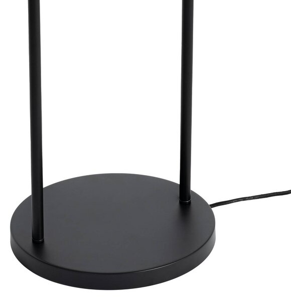 Lindby Aralena állólámpa, fekete/arany, magasság 143,5 cm, Fekete, Nappali / Étkező, fém, Modern