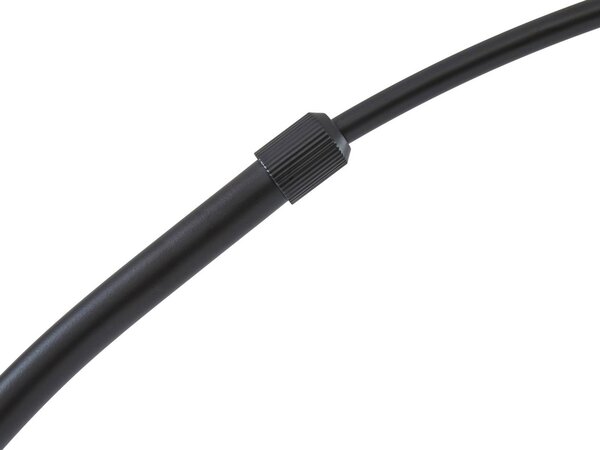 Lindby álló világítás Tonka, fekete, fém, 185 cm, E27, Fekete, Nappali / Étkező, fém, Modern